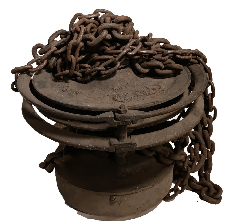 Yale & Towne Spur Geared Block Model BB Vintage Industrial Chain Hoist Pulley
