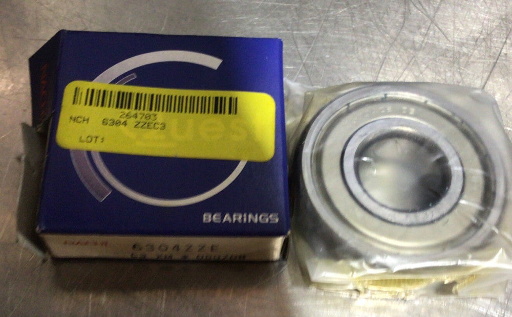 6304-ZZE CM NACHI Brand Metal Shield Ball Bearing 20x52x15 6304 ZZ 6304Z
