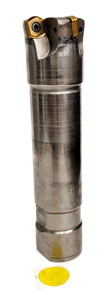 INGERSOLL 4 BLADE 1-1/2" DIAM INDEXABLE ENDMILL W/CARBIDE INSERTS 6" OAL HSS