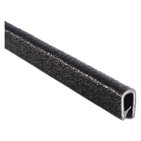 Trim-Lok 1645Sb3-338-100 Edge Trim, Pvc, Metal, 100 Ft Length, 1/2 In Overall