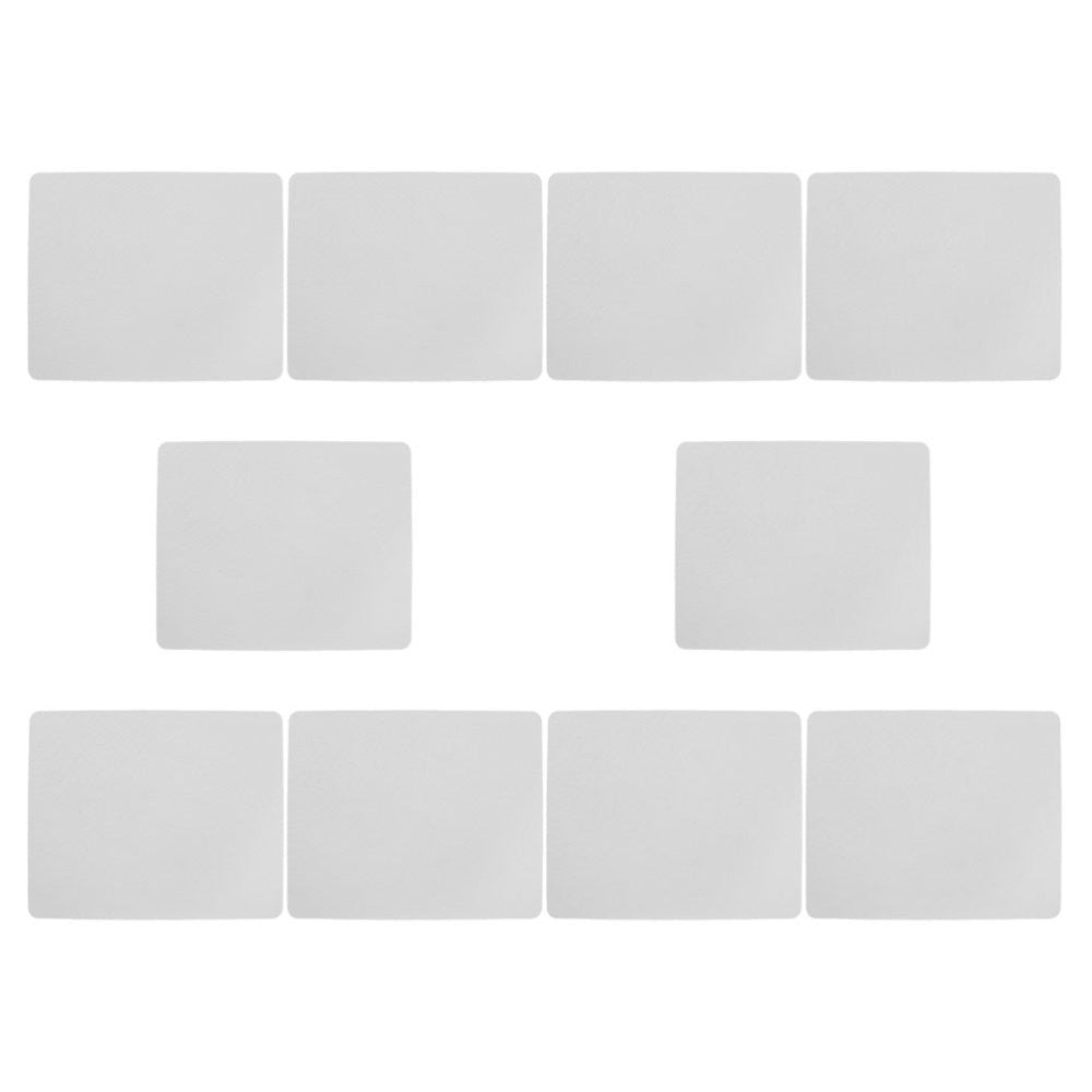 10 Pcs Mouse Pad Sublimation Gaming White Small Mousepad for Computer