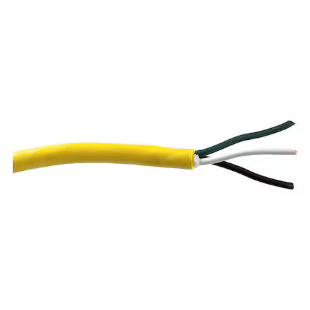 Carol 86973.05-100 Portable Cord, Stow, 14 Awg, 3 C, Yellow, Pvc, Stranded,