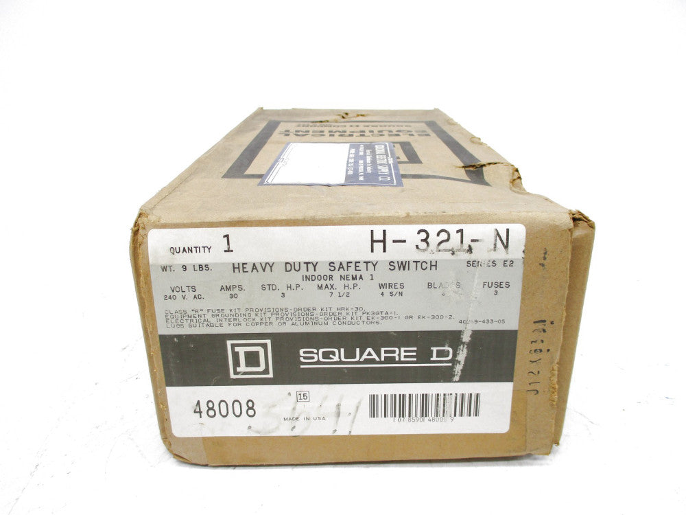 SQUARE D H321N SER. E2 NSFS