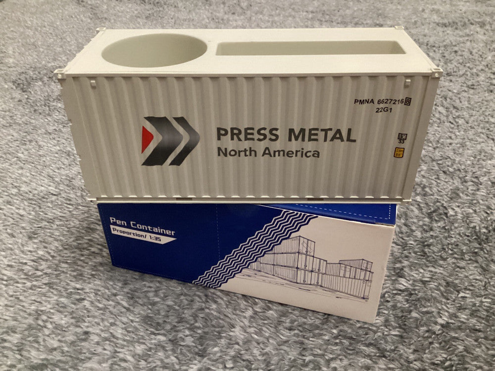 Shipping Container Pen/Business Card Holder Desk 1:35 -Press Metal North America