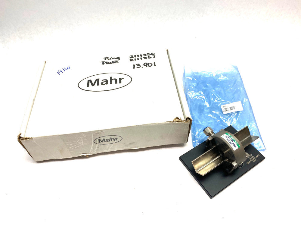 Mahr 2111356 Dimensionair 2-Jet Air Ring Gauge DR50-TGS2M-13.901-1 w/ Base Plate