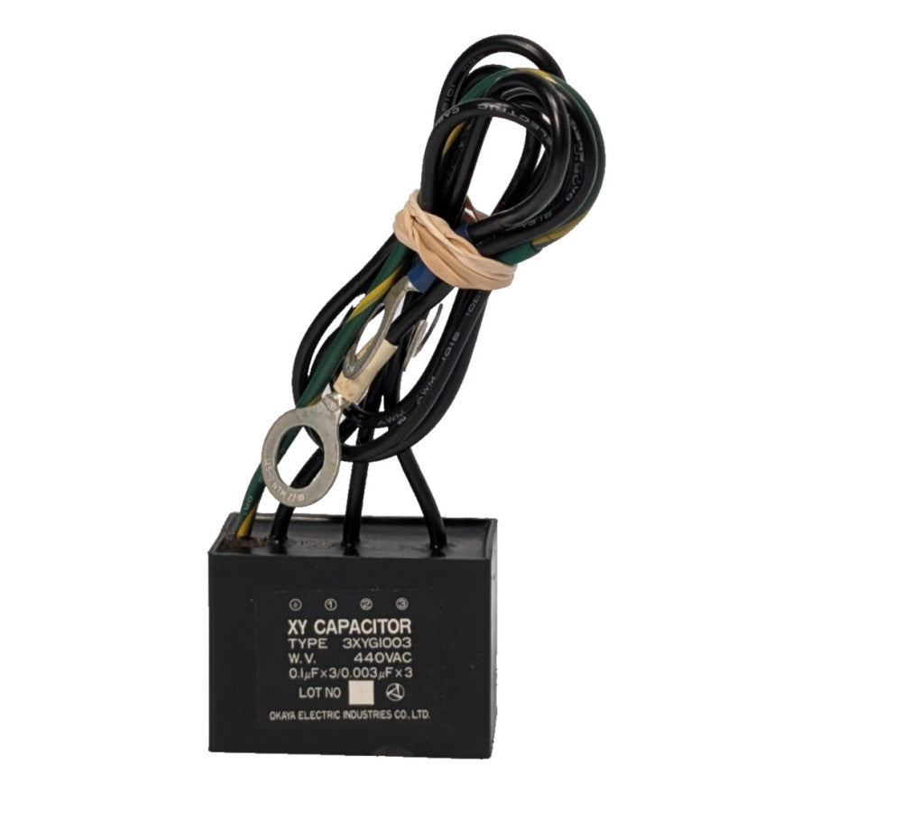 Okaya Electric of Japan 3XYG1003 XY Capacitor, 440VAC, 3-XYG-1003, as shown