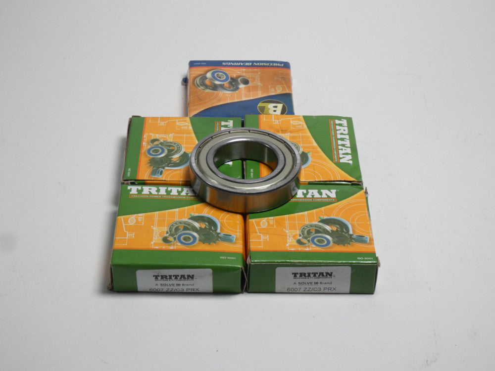 *Lot of 5* Tritan 6007 ZZ/C3 PRX Ball Bearing 1-3/8" Bore - NEW Surplus!