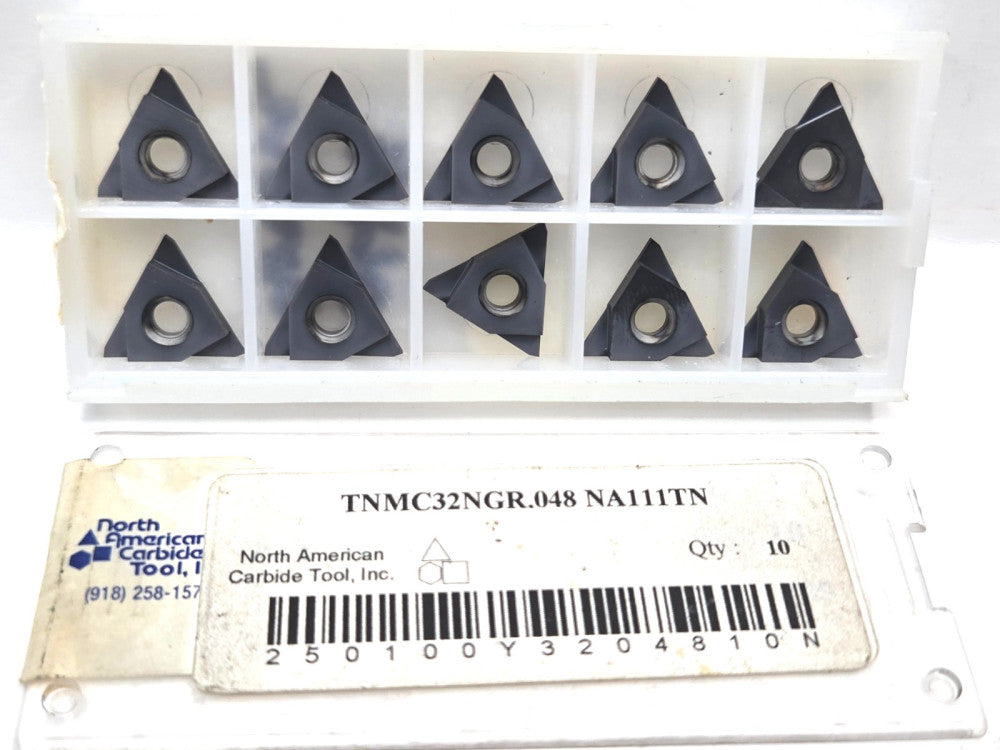 NORTH AMERICAN CARBIDE*TNMC32NGR .048 NA111TN* .048***LOT OF 10