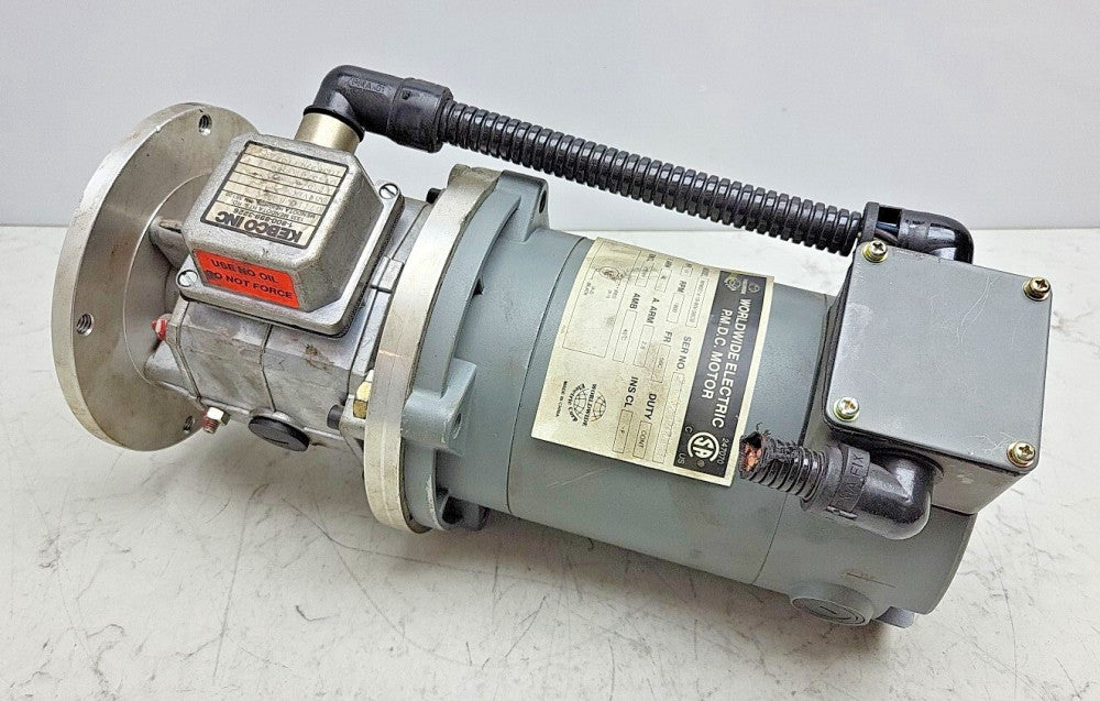 Worldwide Electric WPMDC14-18-90V-56CB 1/4Hp 90Vdc Motor w/ Kebco 07.10.670