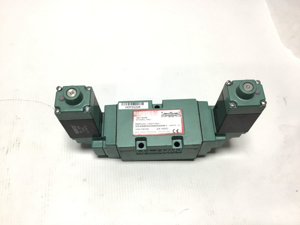 Numatics 554BB500M000061 Solenoid Valve 24VDC 26Amps 150PSIG Air Max Pressure
