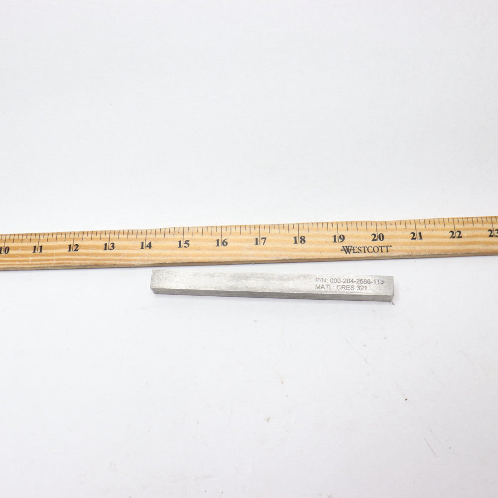 Square Bar 321 Stainless Steel 6" x 1/2" x 1/2" 000-204-2586-113