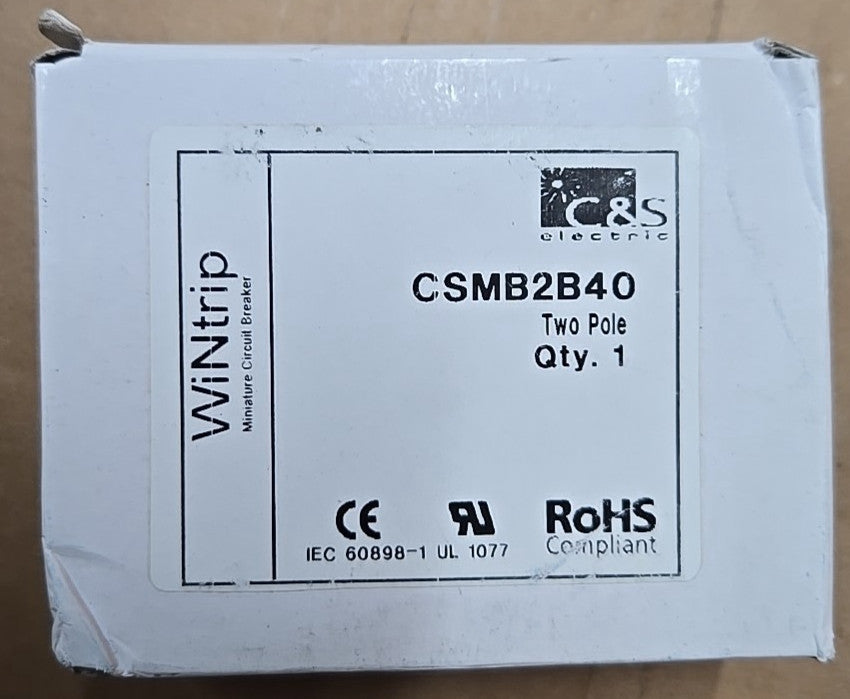 C&S WiNtrip CSMB2B40 DIN RAIL 2P 240V