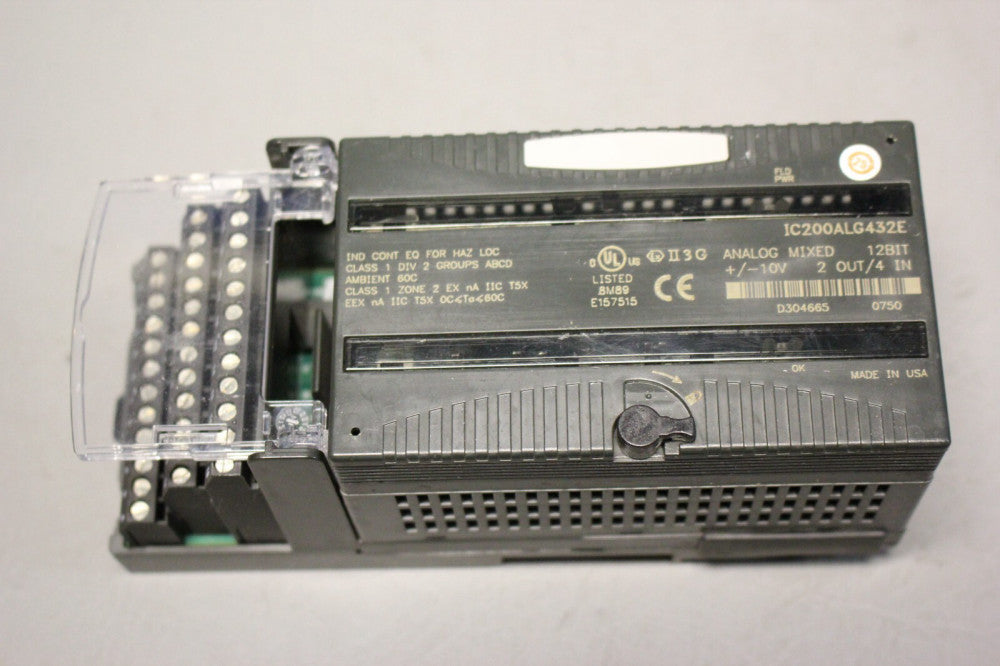 GE FANUC VERSAMAX PLC MODULE WITH CARRIER IC200ALG432E IC200CHS022