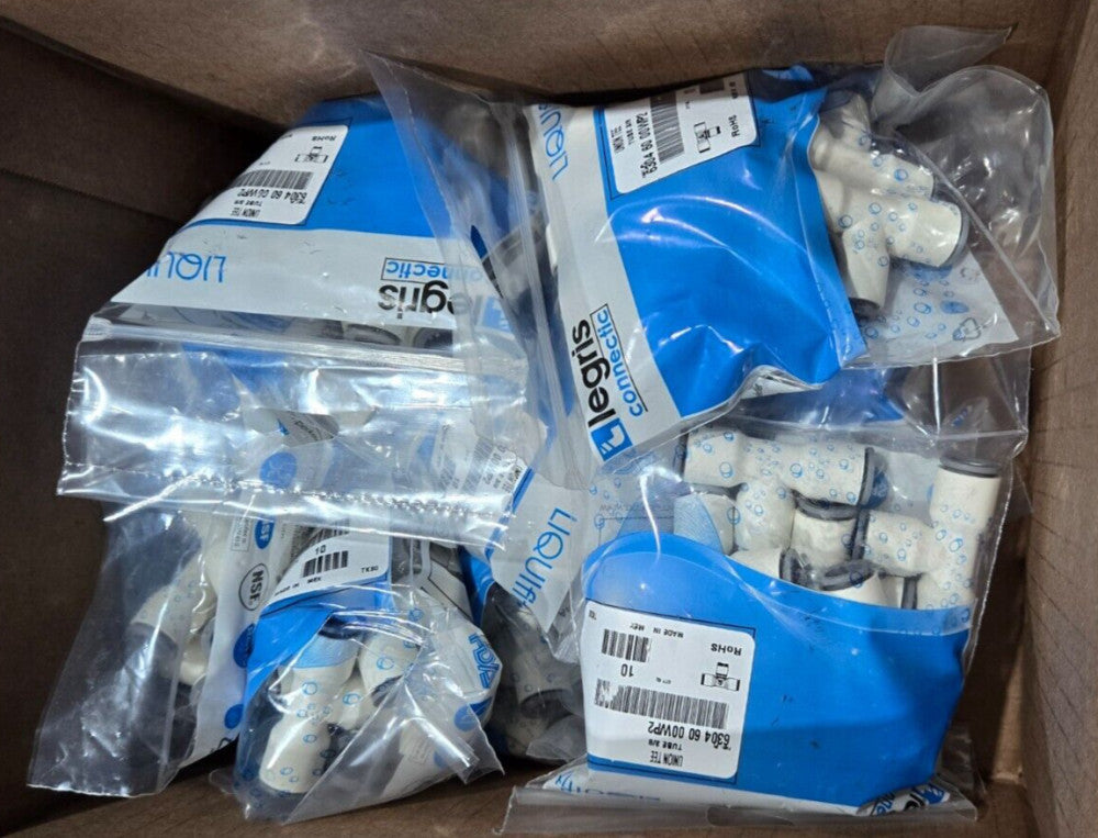 LIQUIFIT TUBING UNION TEE PUSH FIT CONNECTORS TUBE 3/8" 6304 60 00WP2 (100 PAK)