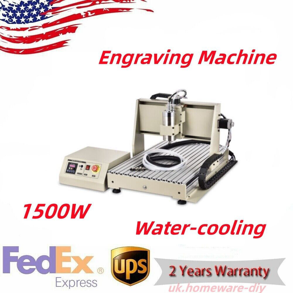 1.5KW 4 Axis VFD CNC 6040 Router Engraver Woodworking Milling Machine USB