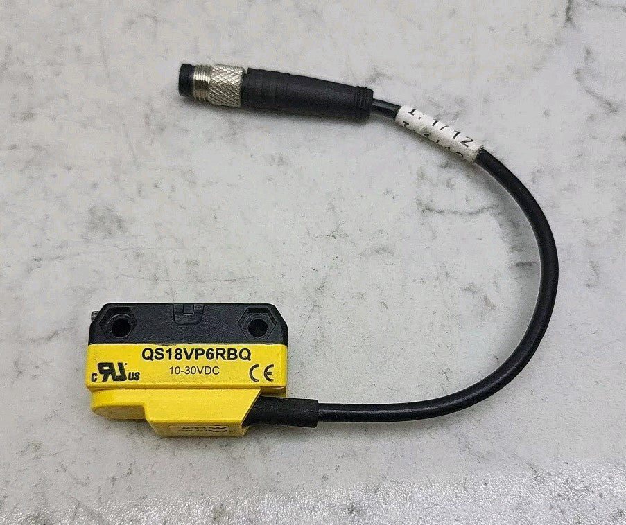 Banner QS18VP6RBQ All Purpose Photoelectric Sensor Switch 10-30 Vdc 61673 Used