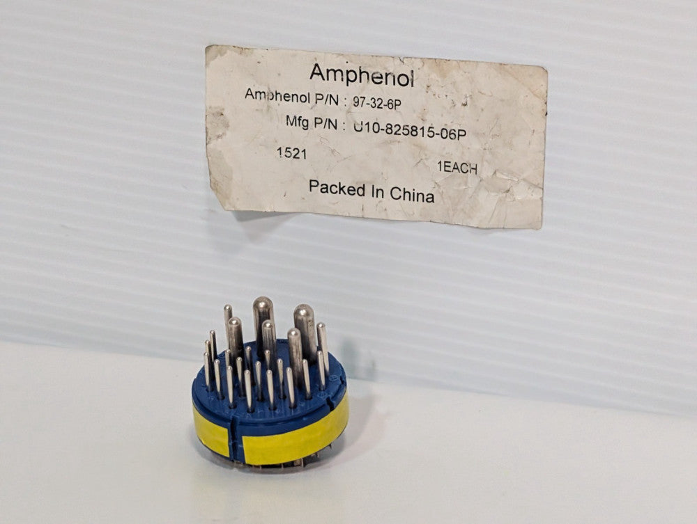 Amphenol 97-32-6P, 97-Series Circular Connector Insert, U10-825815-06P, 23-Pin