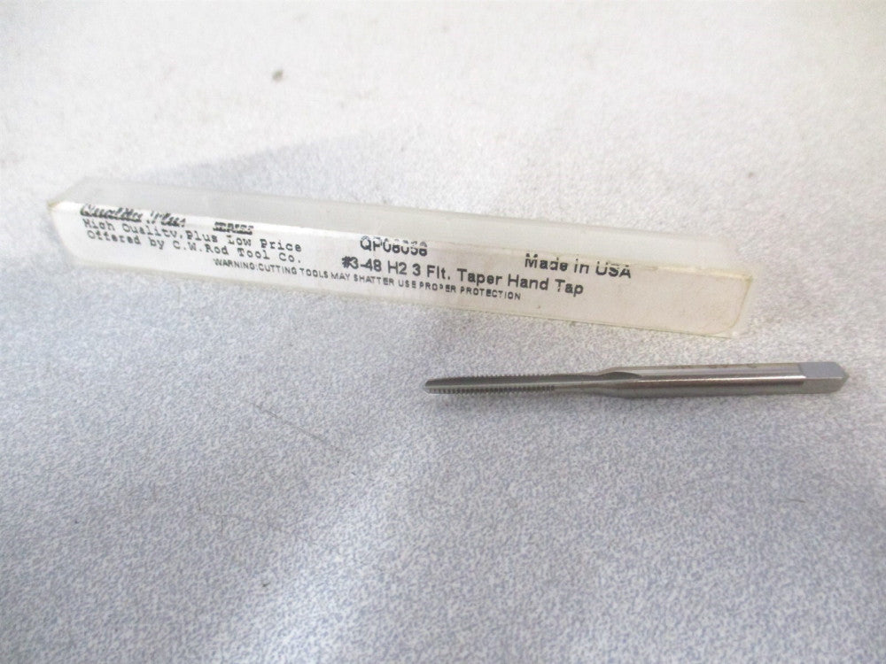 Quality Plus (QP08068) #3-48 H2 3-Flute Taper Hand Tap