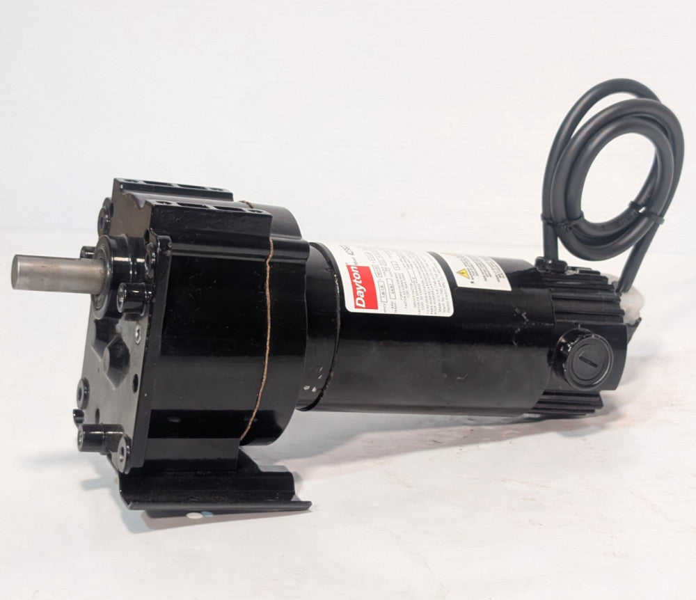 Dayton 4Z382D industrial DC gear motor 1/8-1/6HP, 64/97RPM, 90/130V, 113 IN-LBS