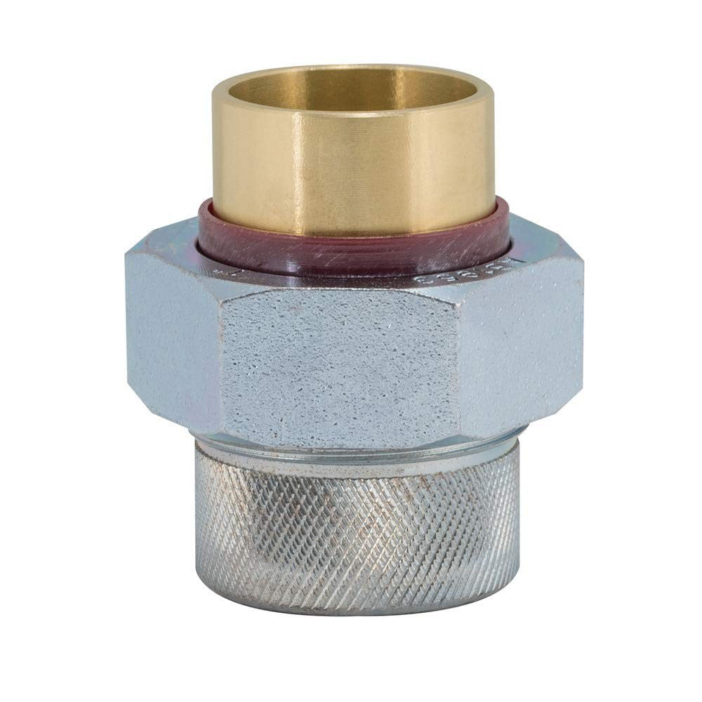 Eastman 20505 Dielectric Union, 1 inch FIP x 1 inch Solder, Brass