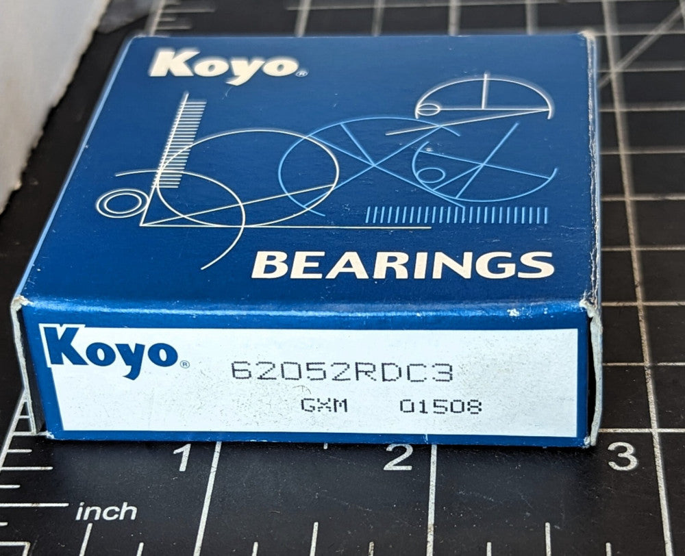 Koyo 62052RDC3 Radial Deep Groove Ball Bearing Double Sealed 25x52x15mm [C3BY #8