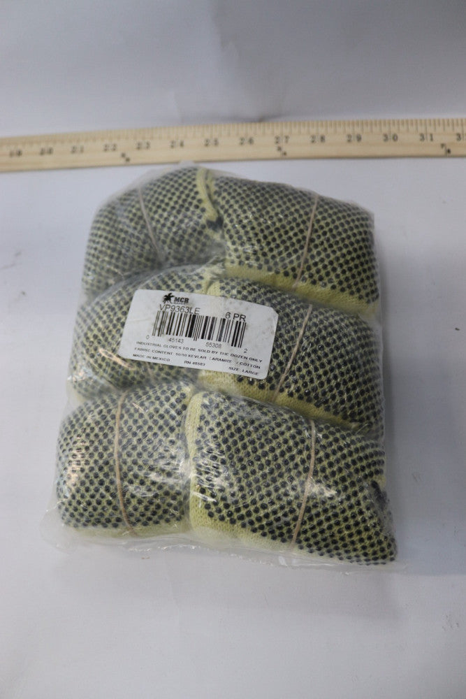 (6-Pairs) MCR Safety 2-Side Dot Light Weight Cotton Gloves VP9363LE