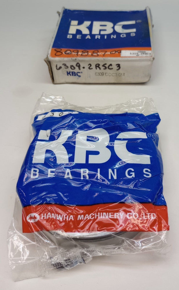 KBC 6309 2RSC3 Ball Bearing Deep Groove 45 x 100 x 25mm 6309-2RSC3 Double Sealed