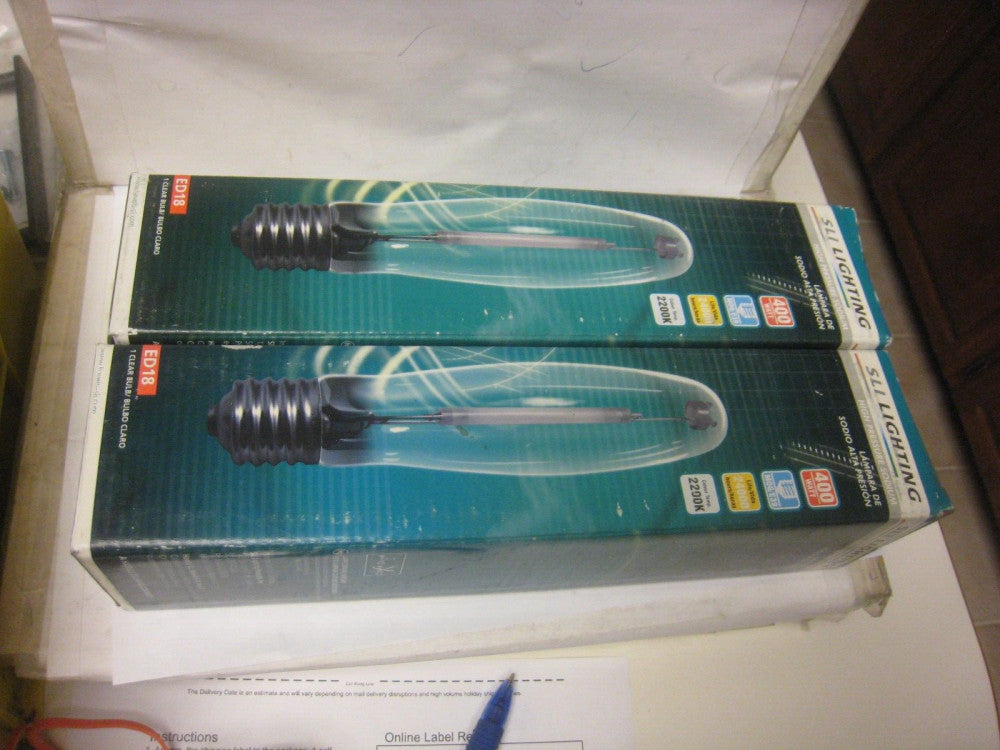 2 yes 2 EDI Lighting High Pressure Sodium Lamp Son ED18 400W E39 2200K CLEAR