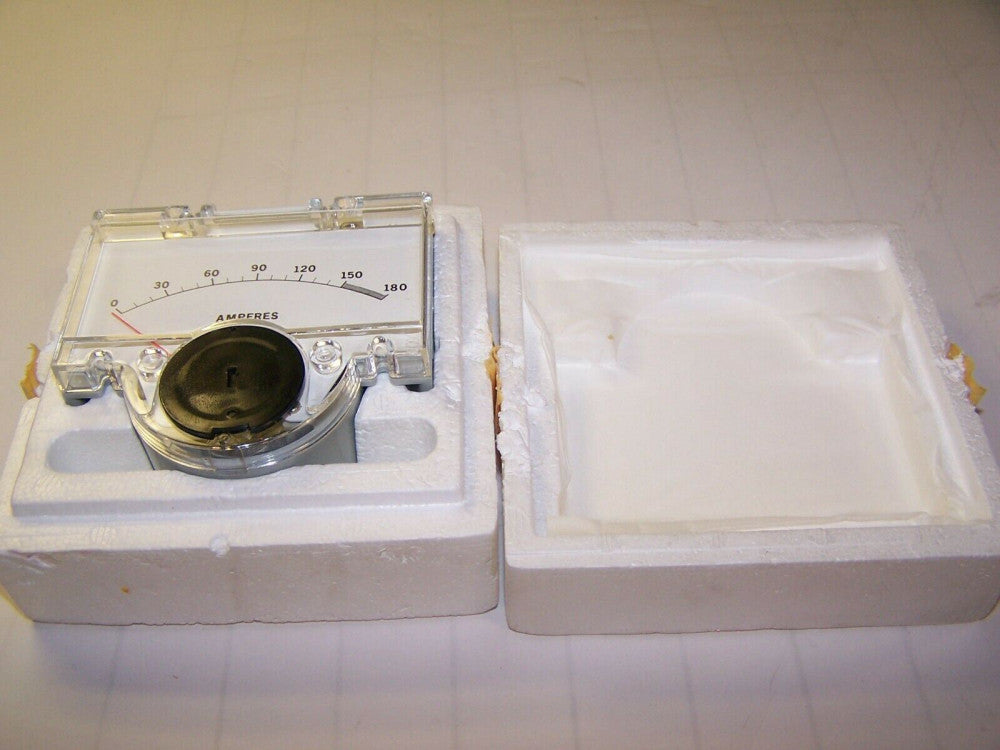 NEW HEWLETT PACKARD ANALOG PANEL METER 0 - 180 AC AMPERES 1120-1358