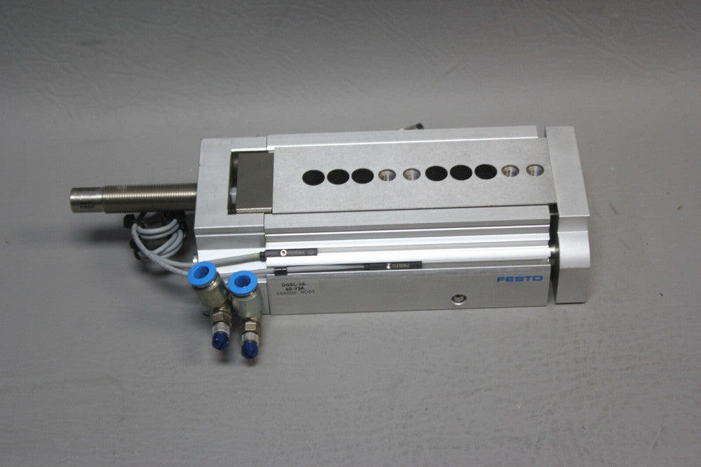 FESTO GUIDED CYLINDER PNEUMATIC MINI SLIDE DGSL-16-40-Y3A