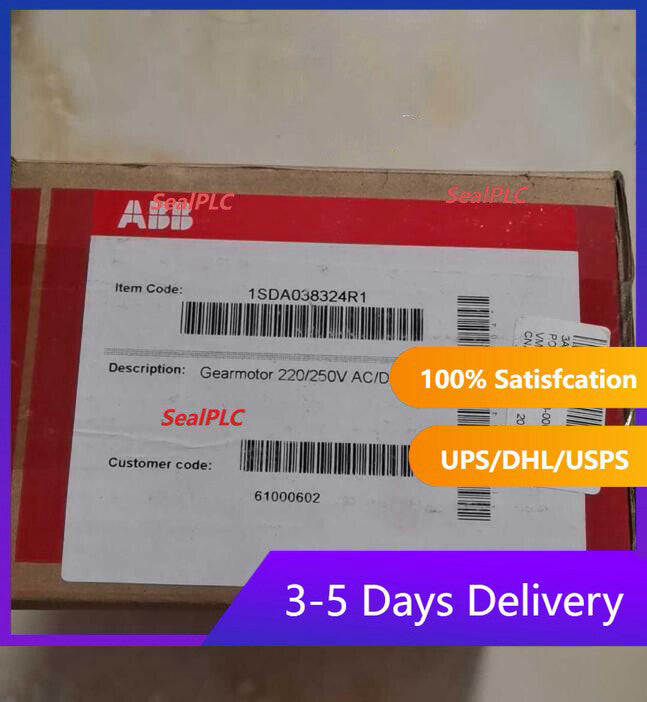 One ABB 1SDA038324R1 Gearmotor New Fast Shipping US Free TAX