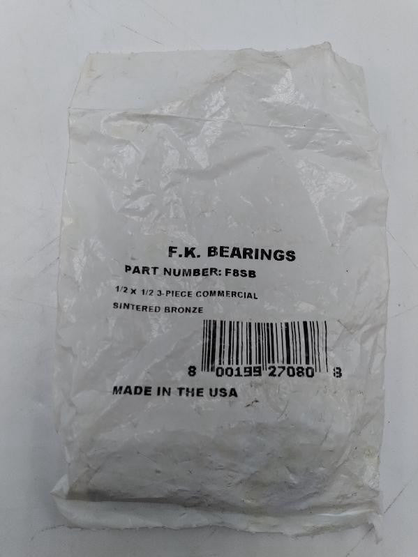 NEW FK Bearings F8SB 1/2" Rod End Bearing, 1/2" Thread Female