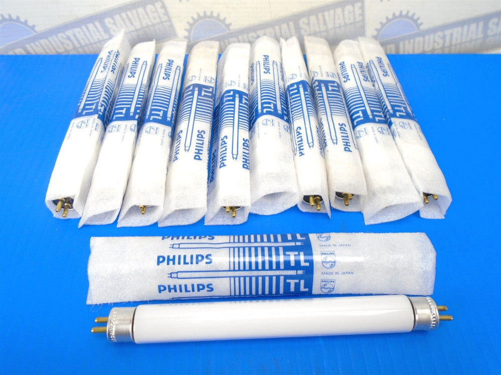 (11 Pcs) PHILIPS - F4T5/CW - Mini Bi-Pin Florescent Bulbs - 4 WATTS (NEW NO BOX)