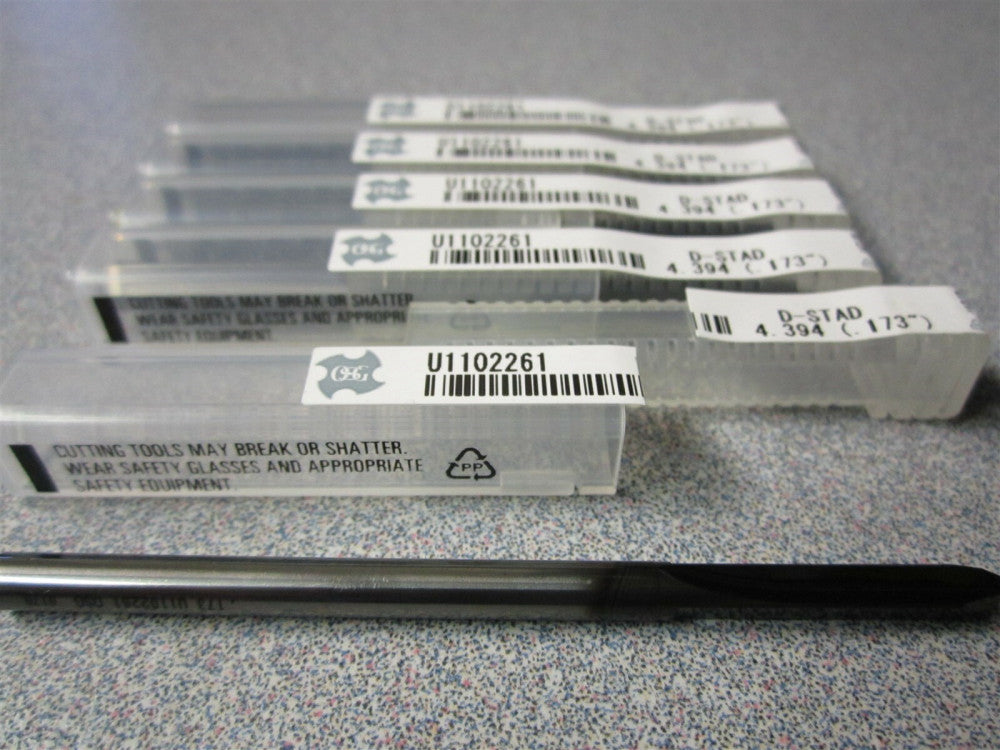 OSG (U1102261) .173 x 1.01" x 3.04" OAL Diamond Coated Carbide Drill Bit - Qty 5