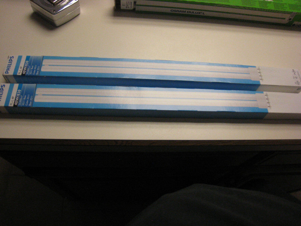 (2) Philips PL-L 4P 40W/841 40 Watt Twin-Tube Fluorescent Light Bulb FREE SHIP