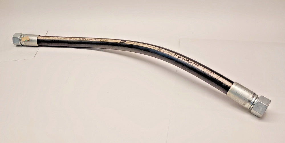 Parker 387TC-16 x 27 inch Used Hydraulic 1-in Hose M36x2.0 ends 3000psi 21MPa