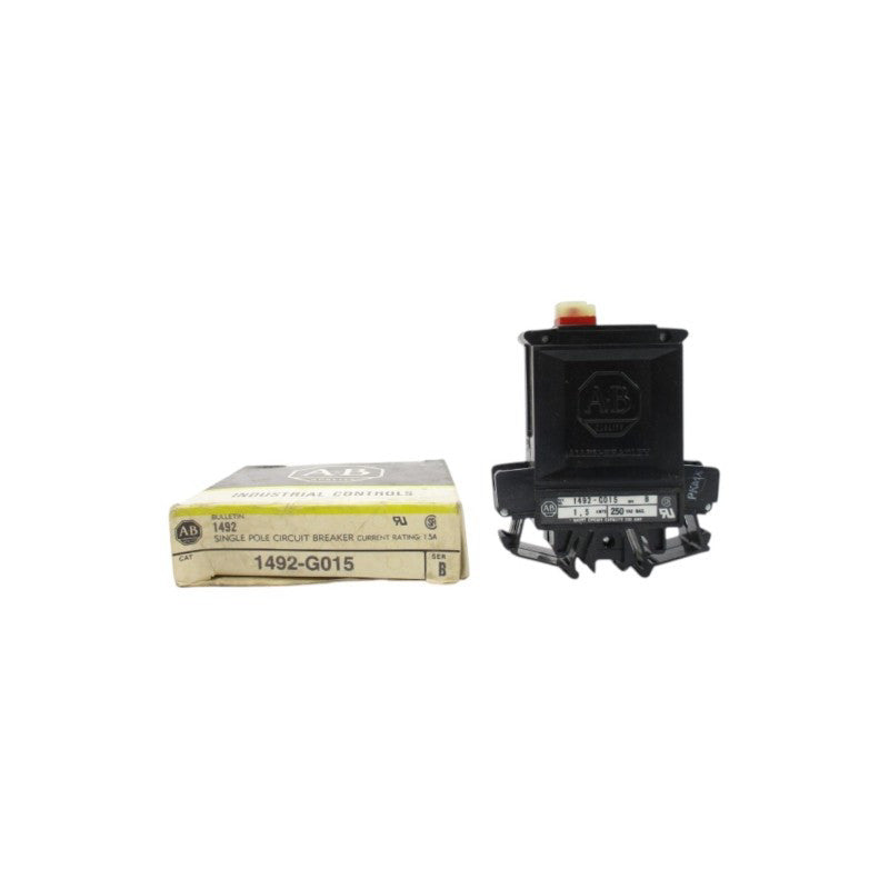 ALLEN BRADLEY 1492-G015 250V 1.5A SER. B (BK/YL) NSMP
