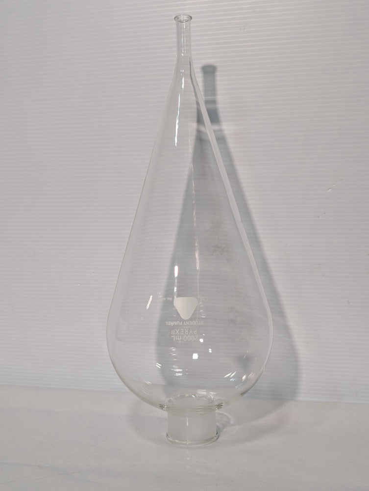 PYREX 6406 2000mL Glass Separatory Funnel / Student Funnel