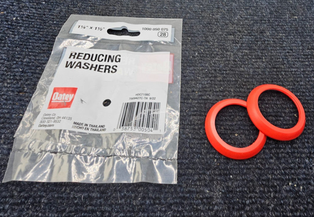 (18 PIECES) Oatey 1000 050 075: 1-1/4" X 1-1/2" Reducing Washers HDC7198C
