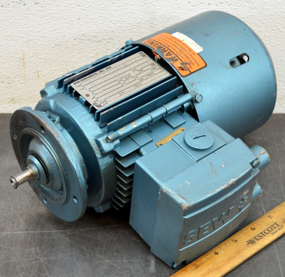 Sew-Eurodrive DFT71C6BMG05HRIS Electric Motor 1/4 Hp 3ph 460v 1130 Rpm