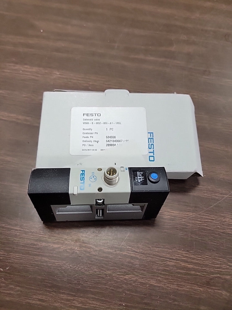 FESTO VSVA-B-M52-MH-A1-1R5L 534556 145PSI New