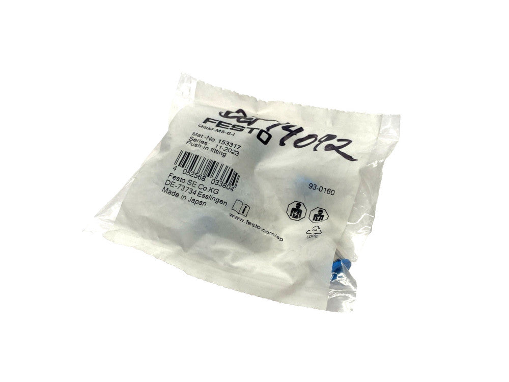 Festo QSM-M5-6-I Push-In Fitting 153317 10-PACK