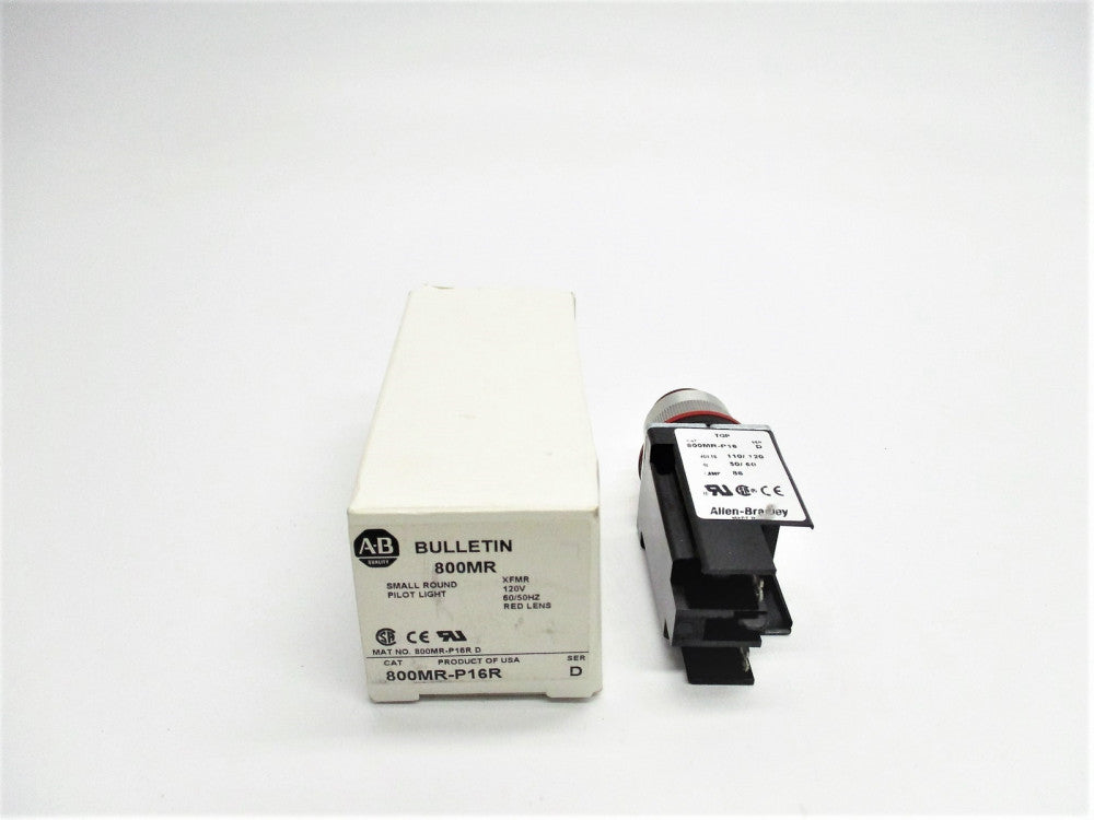 ALLEN BRADLEY 800MR-P16R SER. D 110/120V (WH) NSMP
