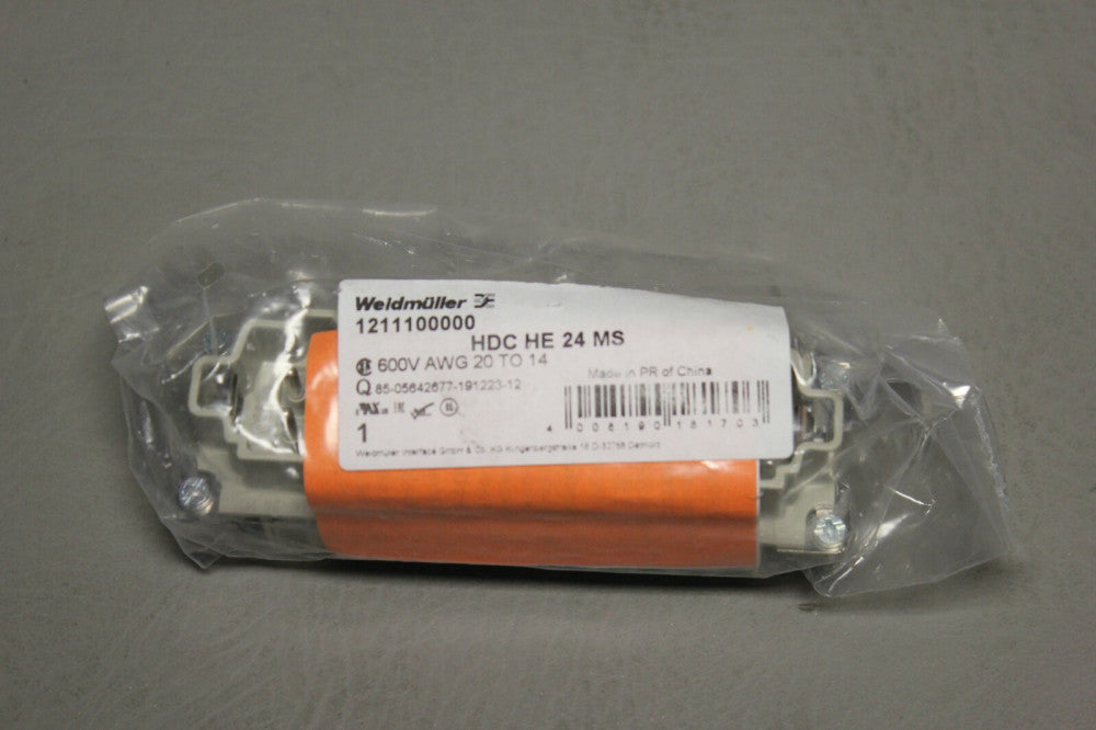 NEW WEIDMULLER HEAVY DUTY CONNECTOR HDC HE 24 MS 1211100000