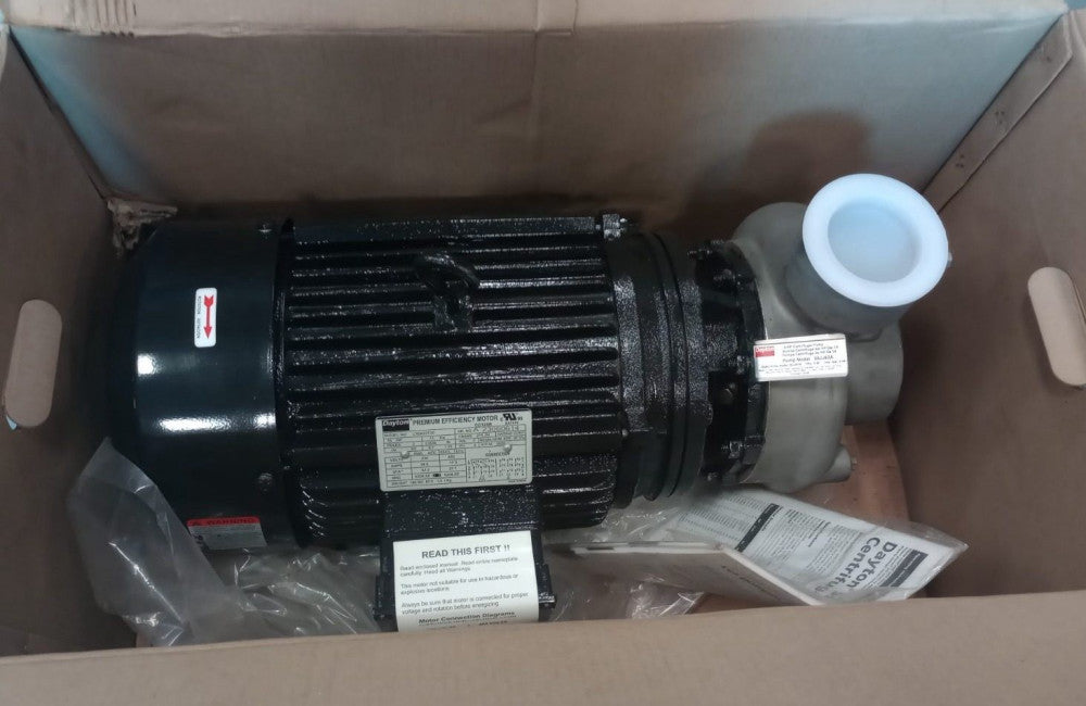 Dayton 55JJ62A Centrifugal Pump Stainless Steel 15hp 230/460V 60psi LTEK23TDE