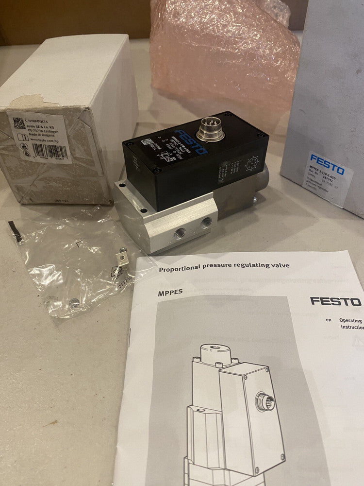 NEW Festo MPPES-3-1/8-6-010 Proportional Pressure Control Regulator Valve