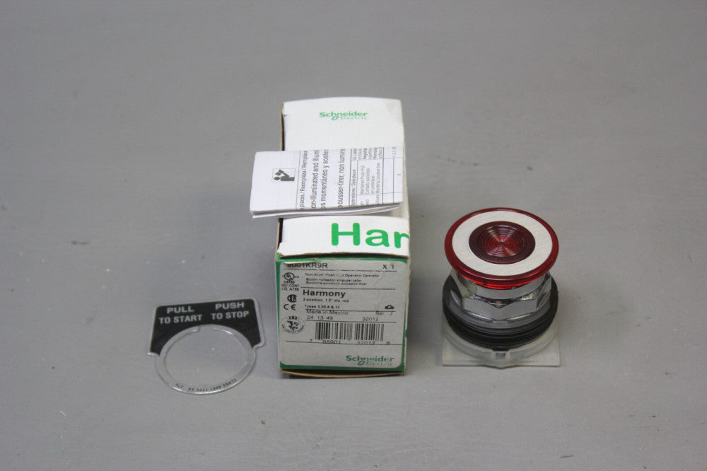 NEW SCHNEIDER RED EMERGENCY PUSHBUTTON P/N: 9001KR9R