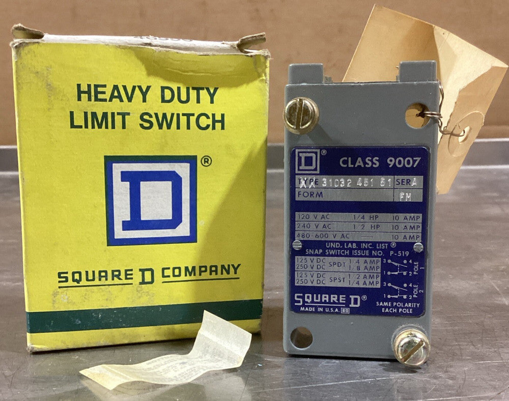 9007 3103245151 Ser A Square D Class 9007 HeavyDuty Limit Switch Receptacle 1396