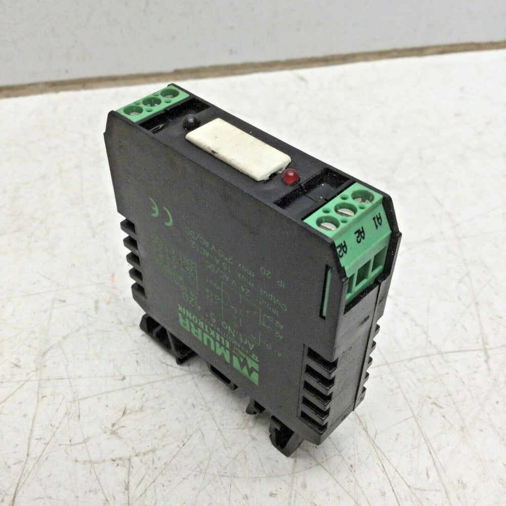MURR 51620 Relay, Input: 24V - 50/60 Hz, Output 15A, 250V -50/60 Hz