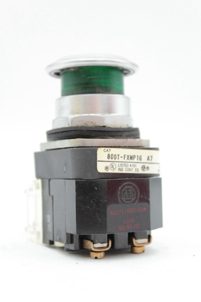 Allen-Bradley 800T-FXMP16A7 Green Illuminated 2 Position Push/Pull Button